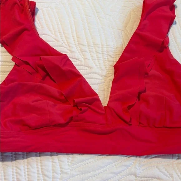 Red Ruffled Bikini Set - Picture 4 of 8